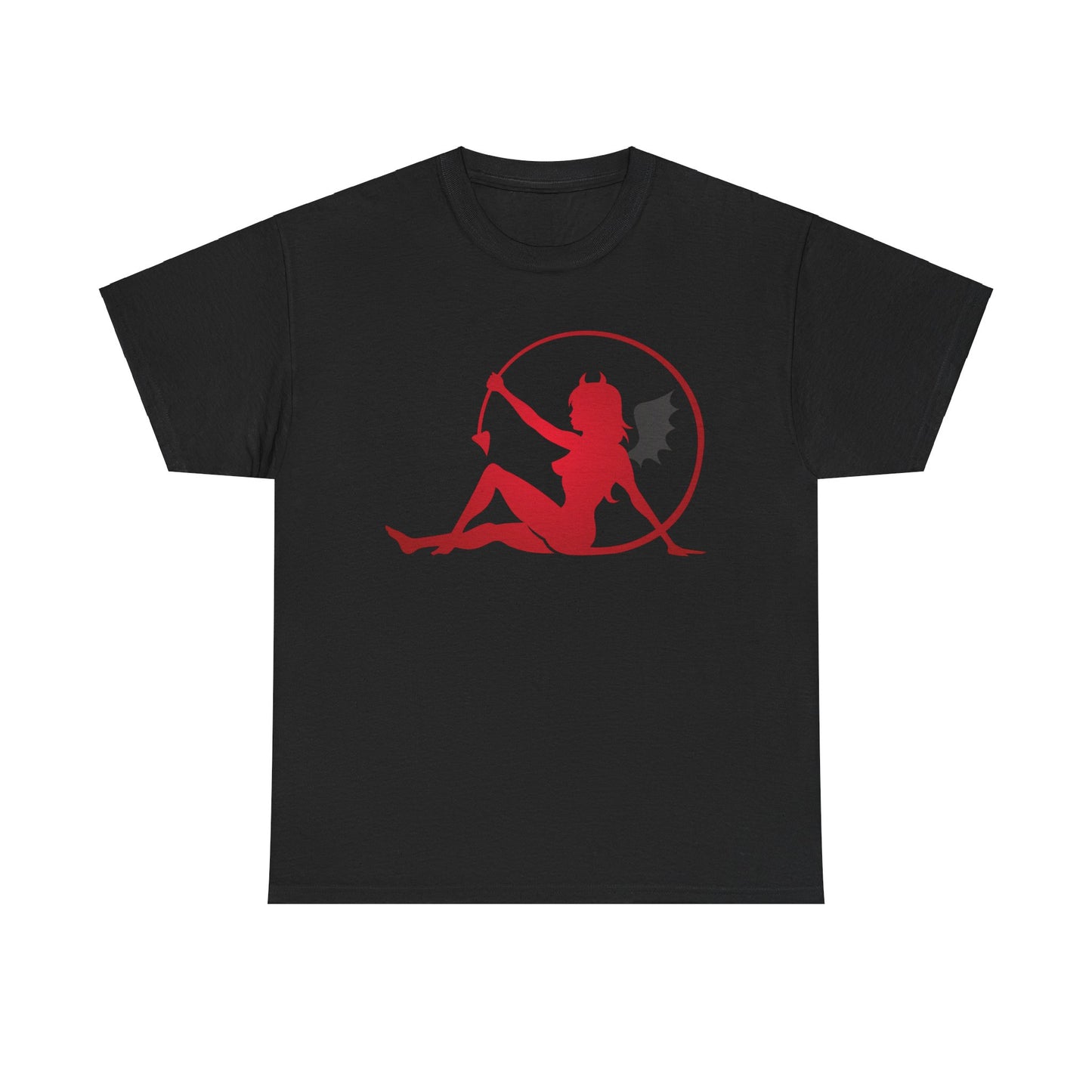 Bat winged Devil Girl. Heavy Cotton T-Shirt