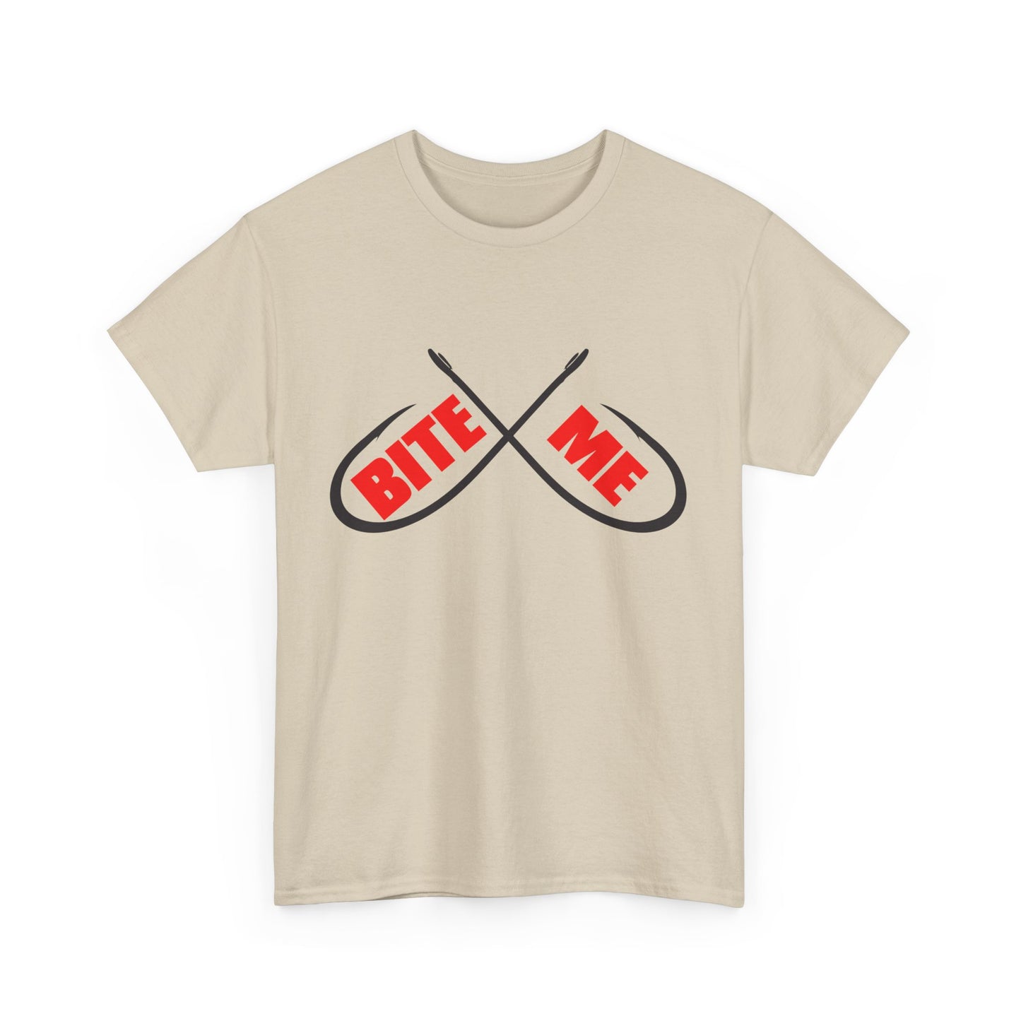 Bite me Fish hooks. Heavy Cotton T-Shirt