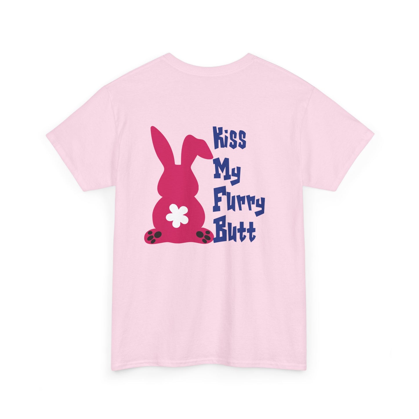 Kiss my furry Butt, Rad Moto Bunny, Heavy Cotton T-Shirt