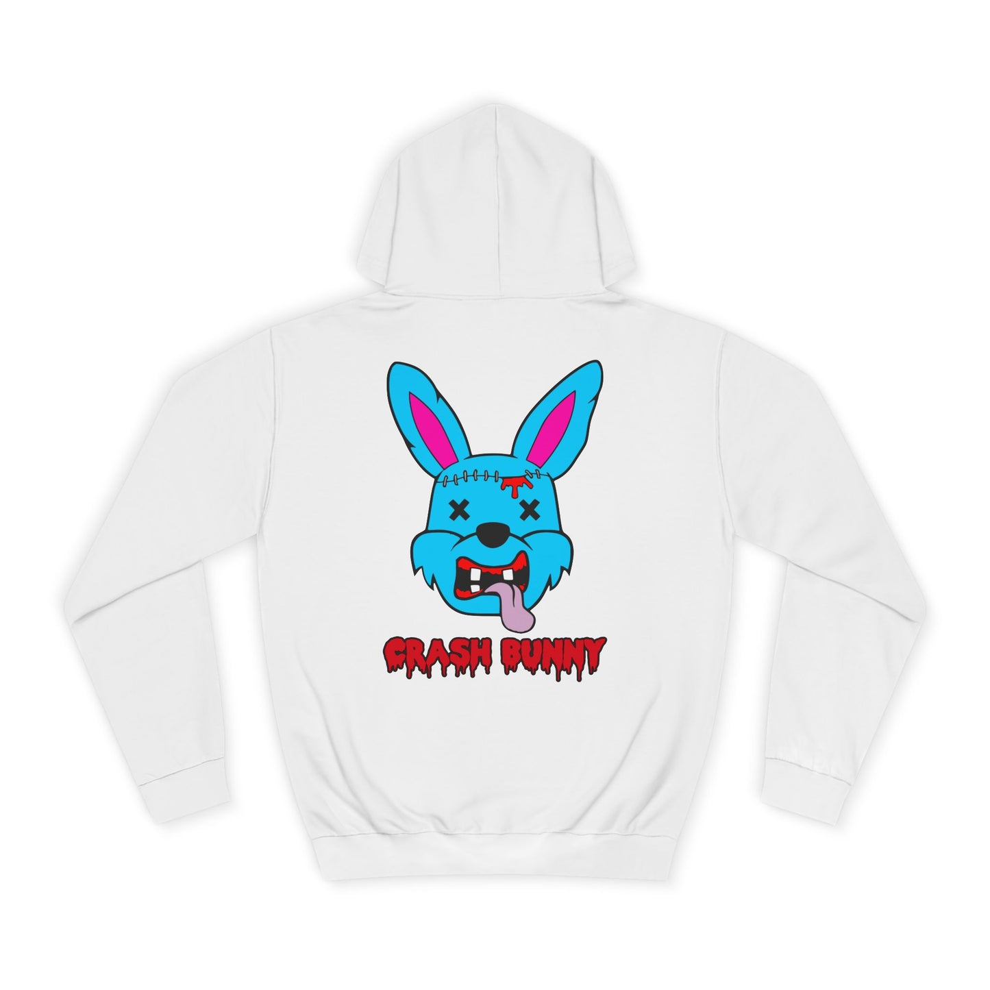 Crash Bunny, Rad Moto Bunny, Unisex Hoodie - Biker Style Sweatshirt for Motorcycle Enthusiasts