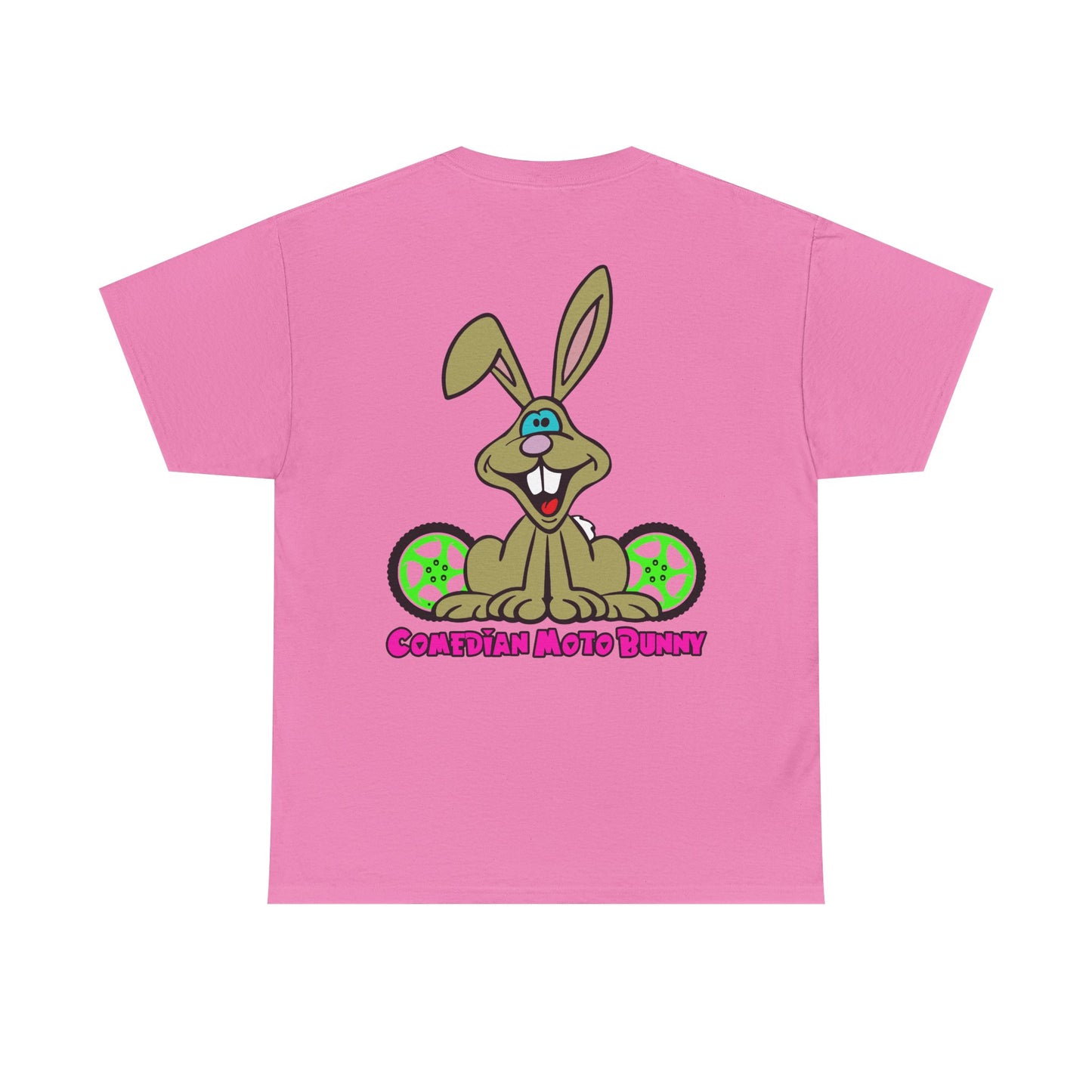 Comedian Moto Bunny, Rad Moto Bunny, Heavy Cotton T-Shirt