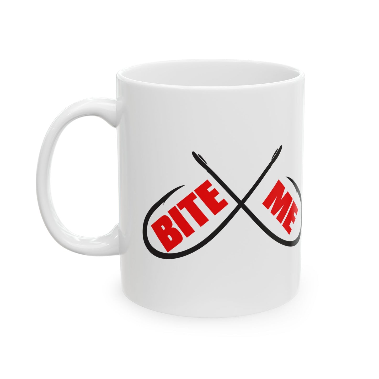 Bite me Fish hooks, Coffee Mug