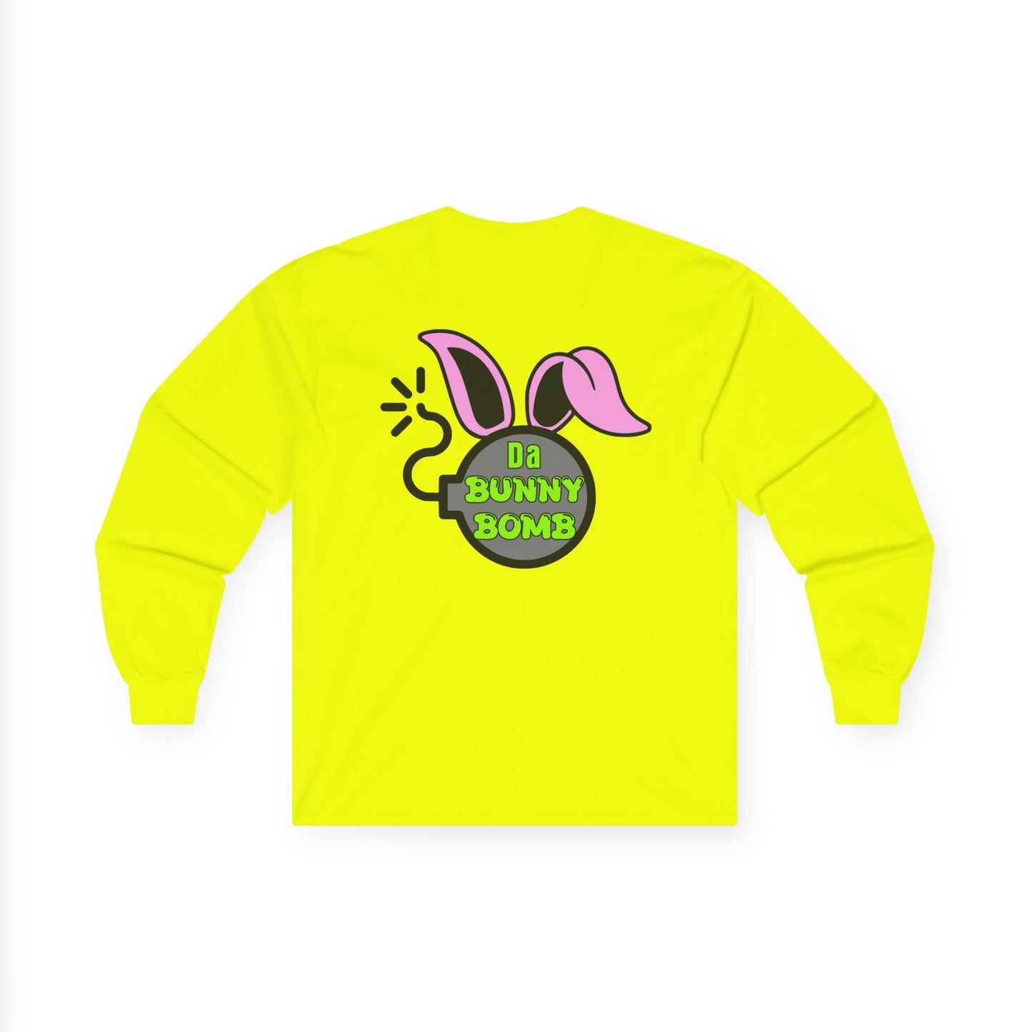 Da Bunny Bomb, Rad Moto Bunny, Unisex Long Sleeve Tee - Bold Graphic T-Shirt for Motorcycle Enthusiasts