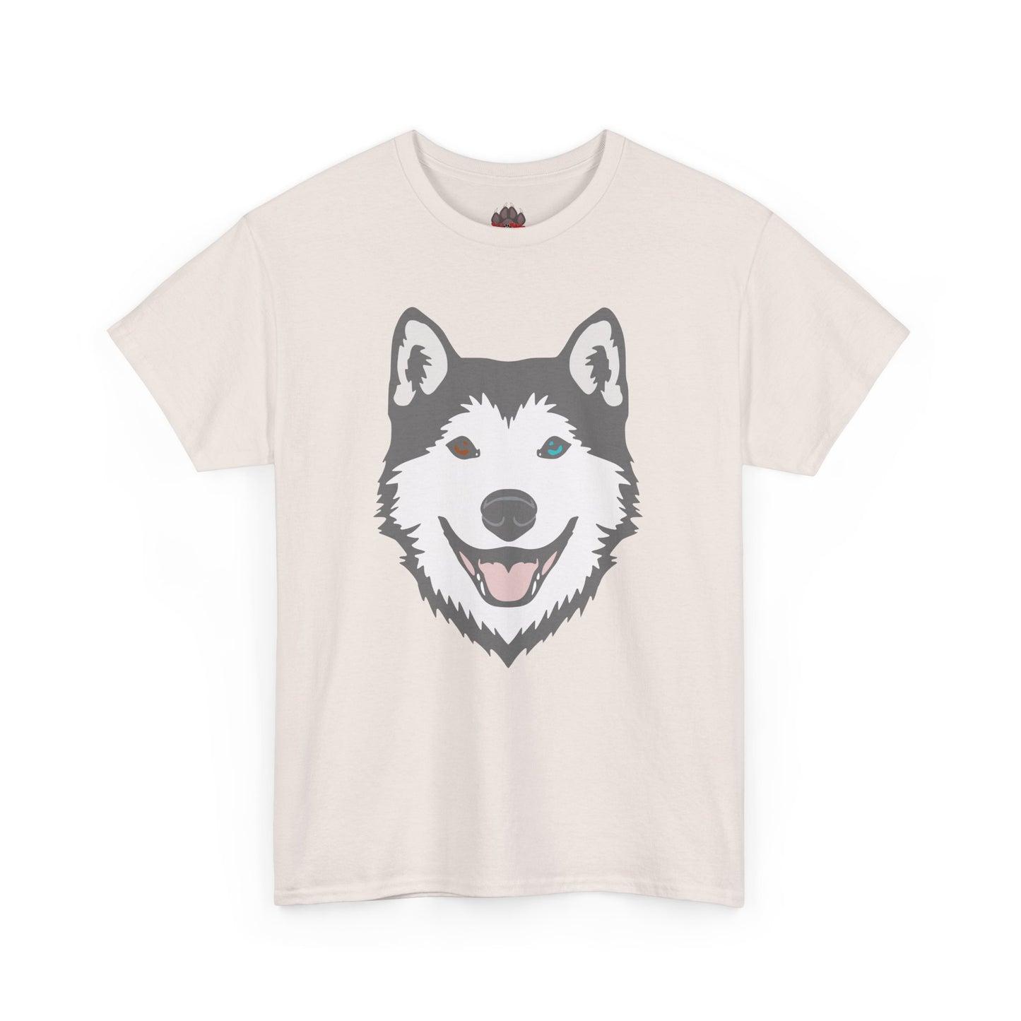 Bi Eyed Husky. Heavy Cotton T-Shirt