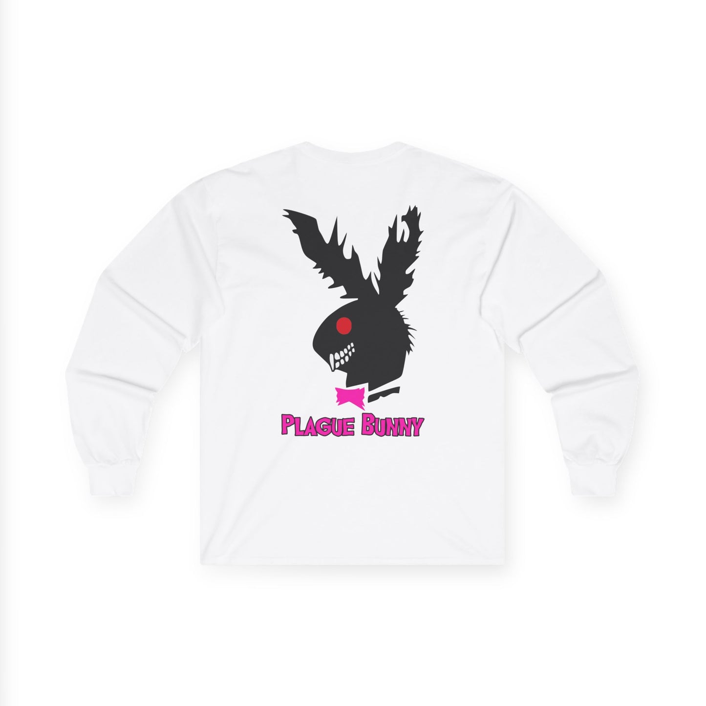 Plague Bunny, Rad Moto Bunny, Unisex Long Sleeve Tee - Bold Graphic T-Shirt for Motorcycle Enthusiasts