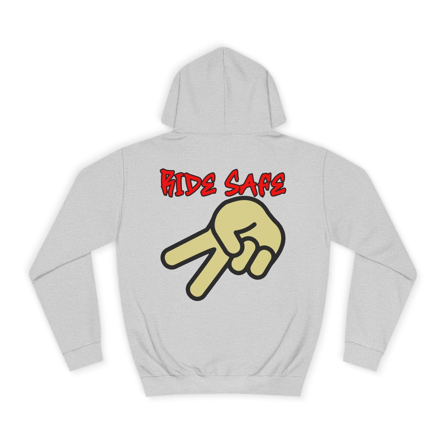Ride Safe, Rad Moto Bunny, Unisex Hoodie - Biker Style Sweatshirt for Motorcycle Enthusiasts