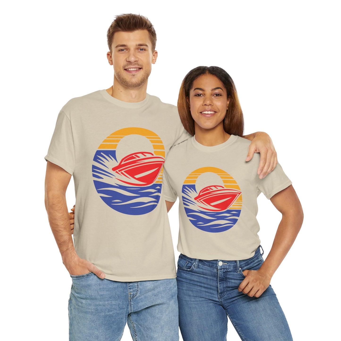 Boating. Heavy Cotton T-Shirt