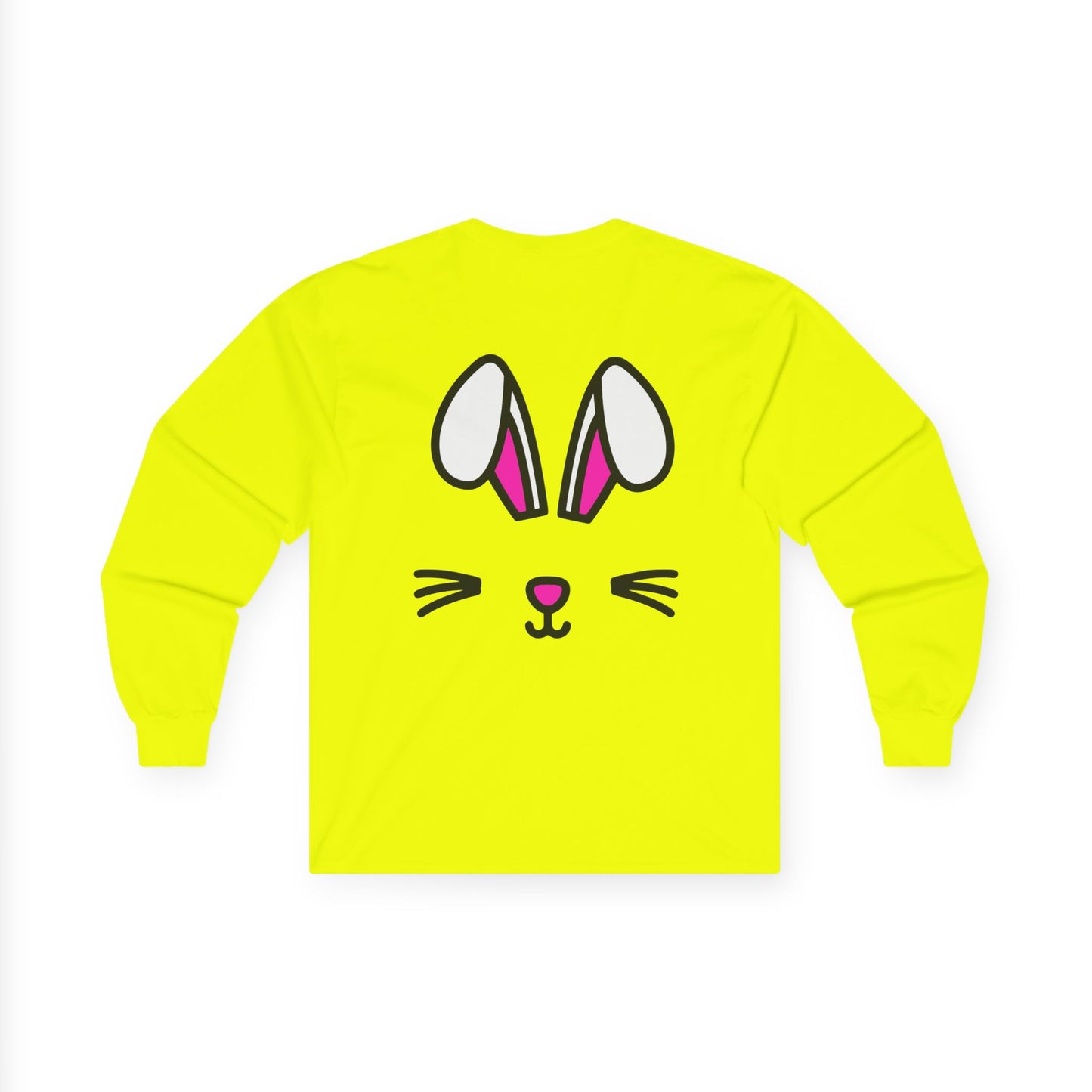 Bunny Face, Rad Moto Bunny, Unisex Long Sleeve Tee - Bold Graphic T-Shirt for Motorcycle Enthusiasts