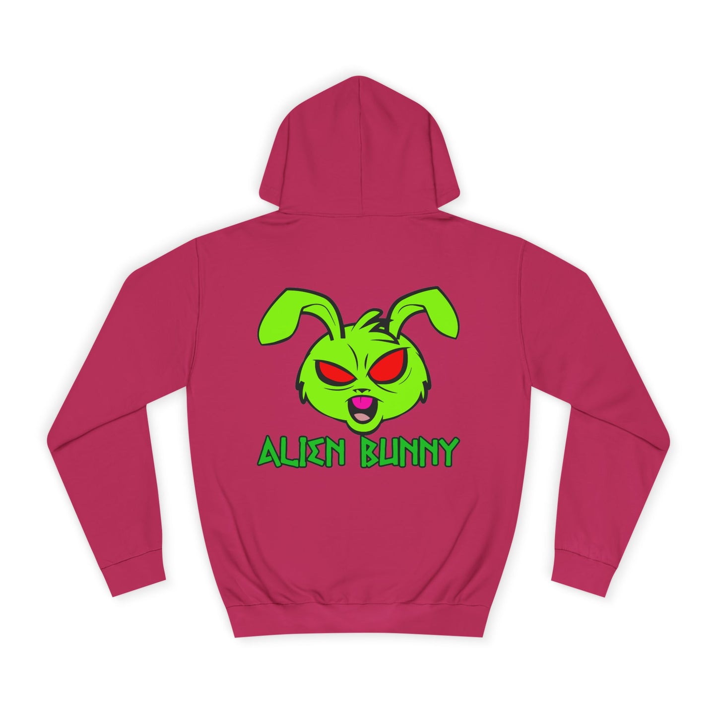 Alien Bunny, Rad Moto Bunny, Unisex Hoodie - Biker Style Sweatshirt for Motorcycle Enthusiasts