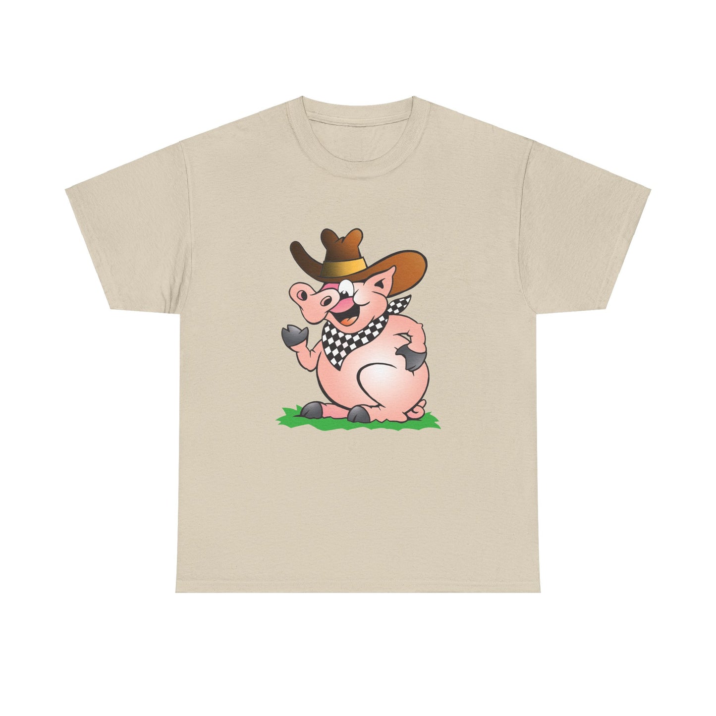 BBQ Pig. Heavy Cotton T-Shirt