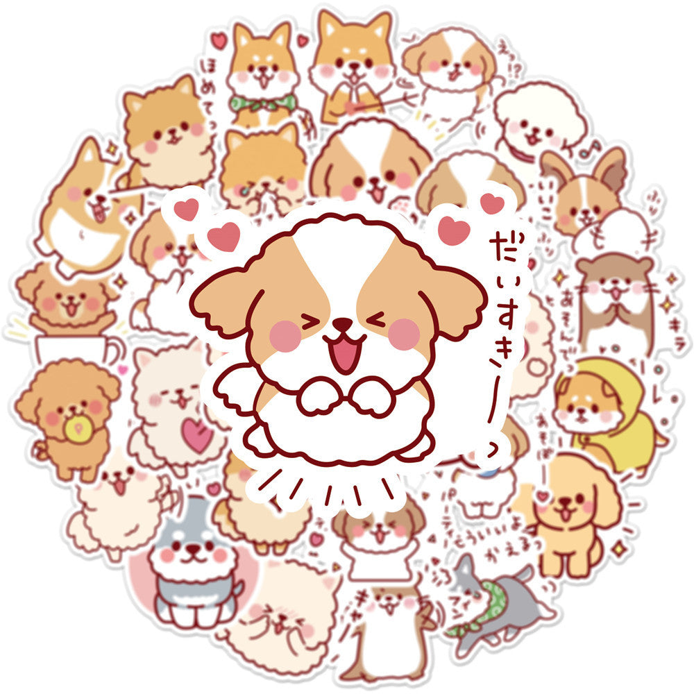 50 Cute Dog Graffiti Stickers