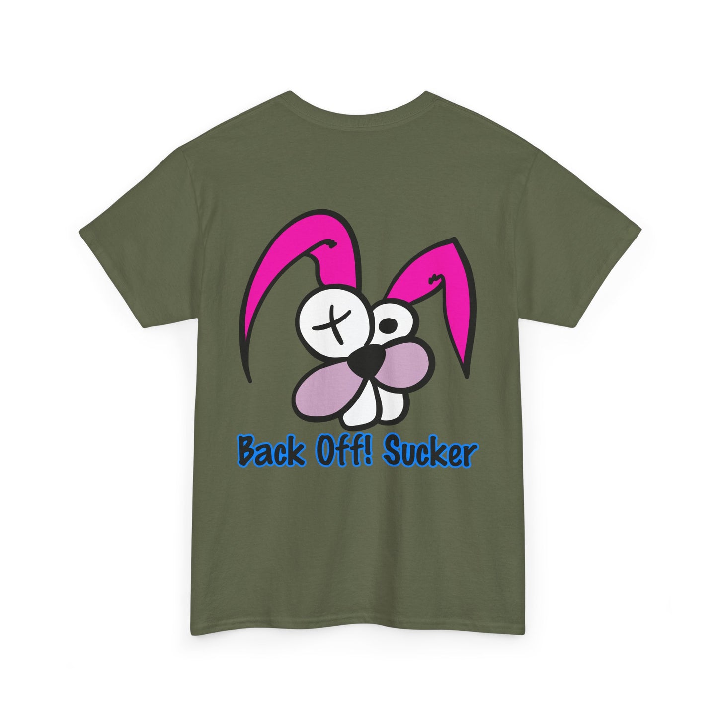 Back Off Sucker Bunny, Rad Moto Bunny, Heavy Cotton T-Shirt