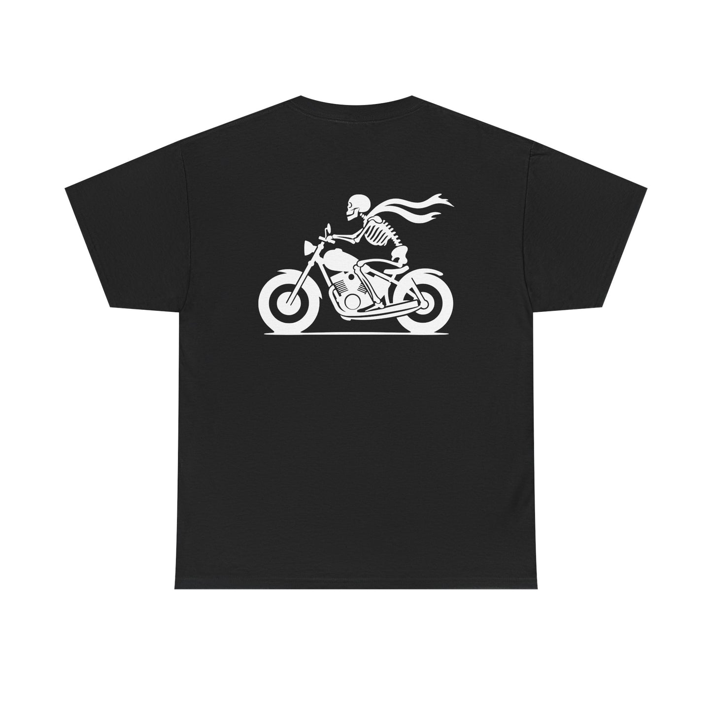 Skeleton Rider, Rad Moto Bunny, Heavy Cotton T-Shirt