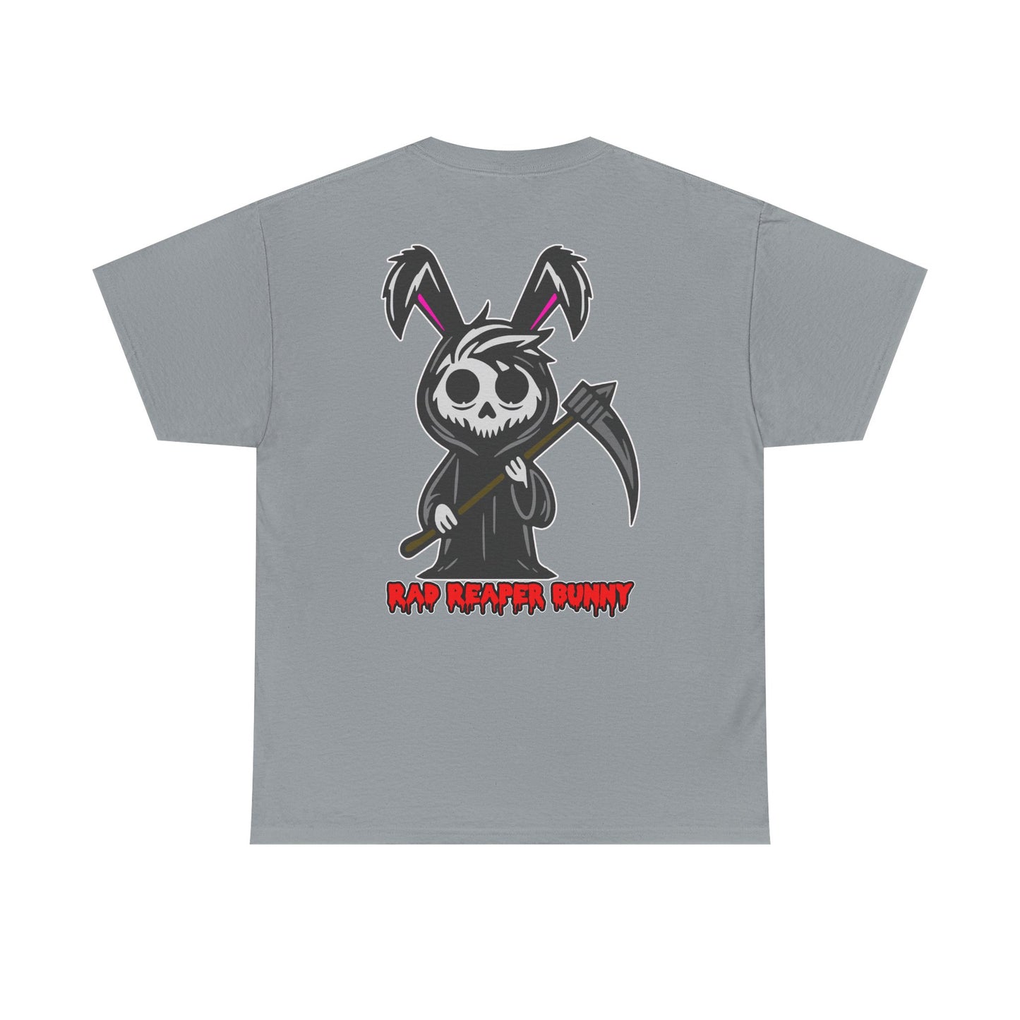 Rad Reaper Bunny, Rad Moto Bunny, Heavy Cotton T-Shirt
