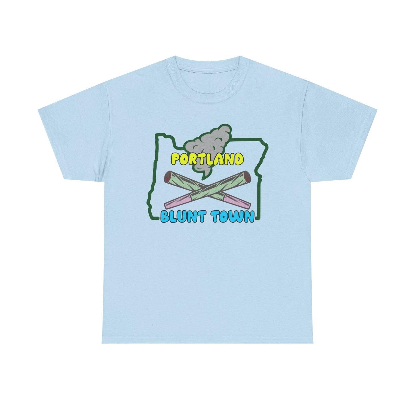 Portland Oregon, Blunt Town. Heavy Cotton T-Shirt
