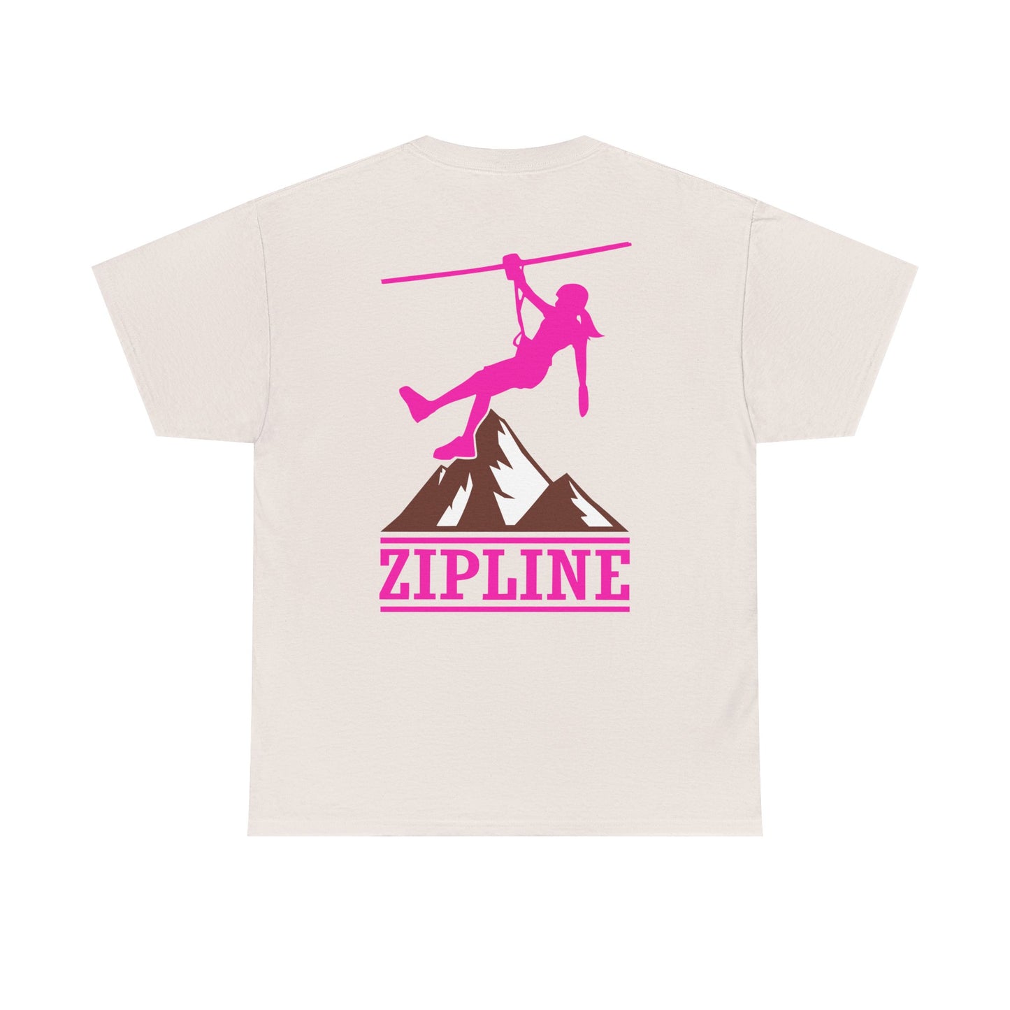 Zipline Girl. Heavy Cotton T-Shirt