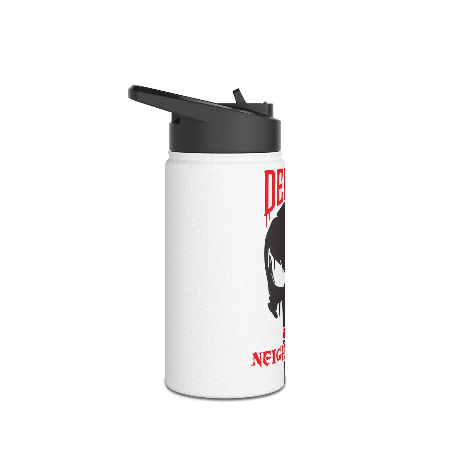 Defend the Neighborhood. Stainless Steel Water Bottle