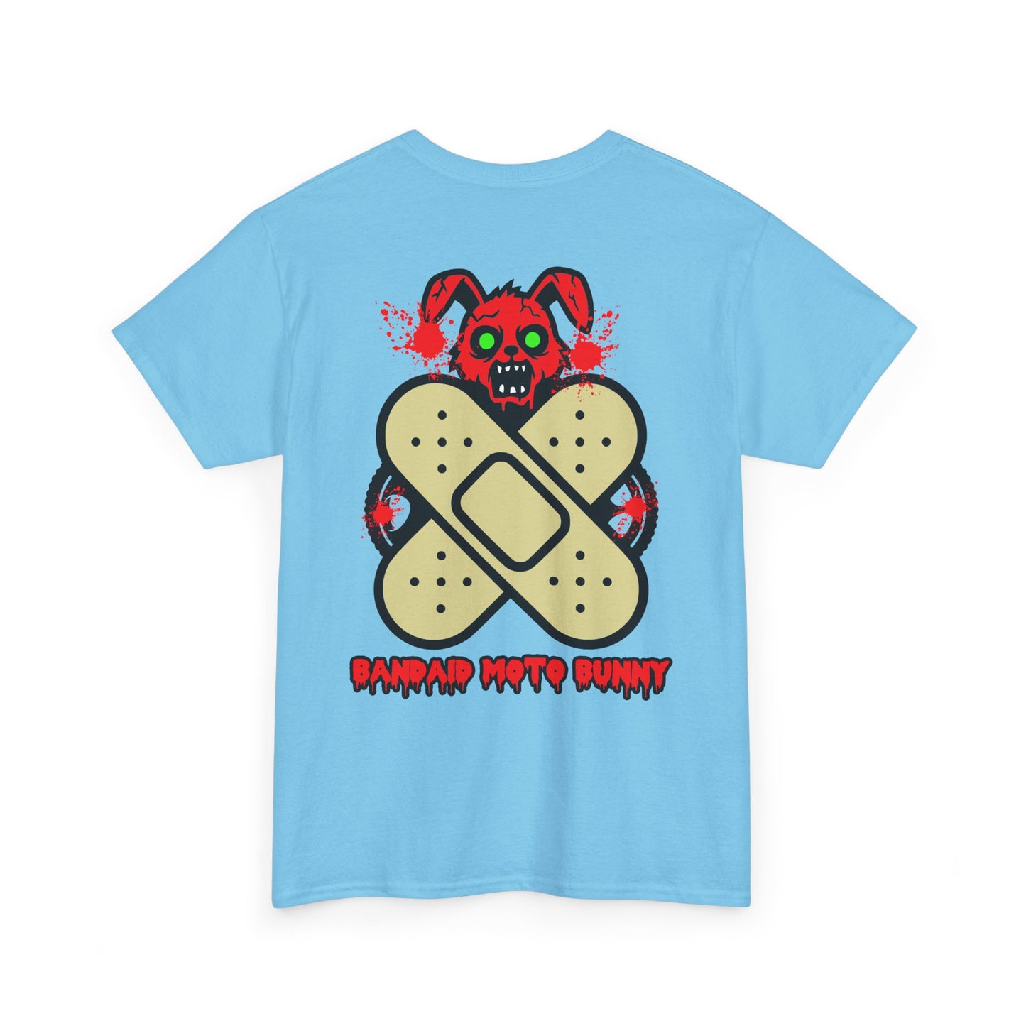 Bandaid Moto Bunny, Rad Moto Bunny, Heavy Cotton T-Shirt