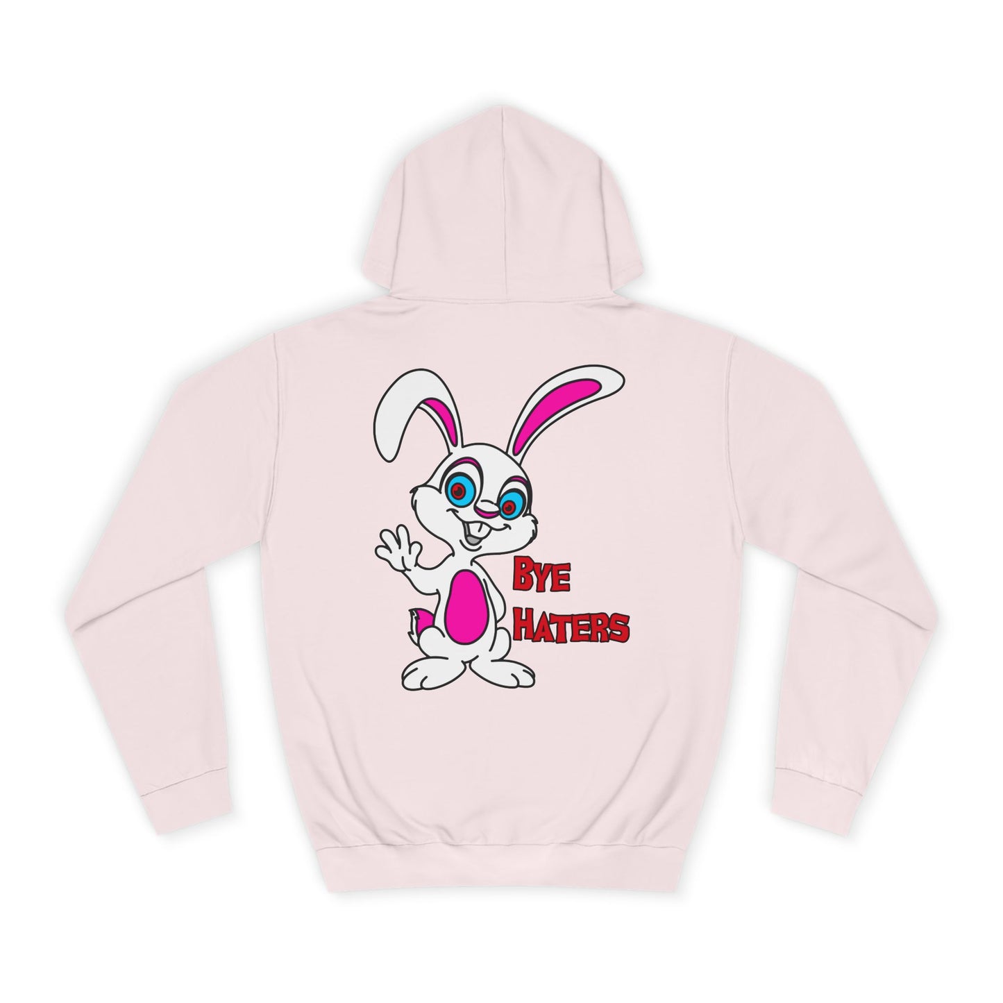 Bye Haters Bunny, Rad Moto Bunny, Unisex Hoodie - Biker Style Sweatshirt for Motorcycle Enthusiasts