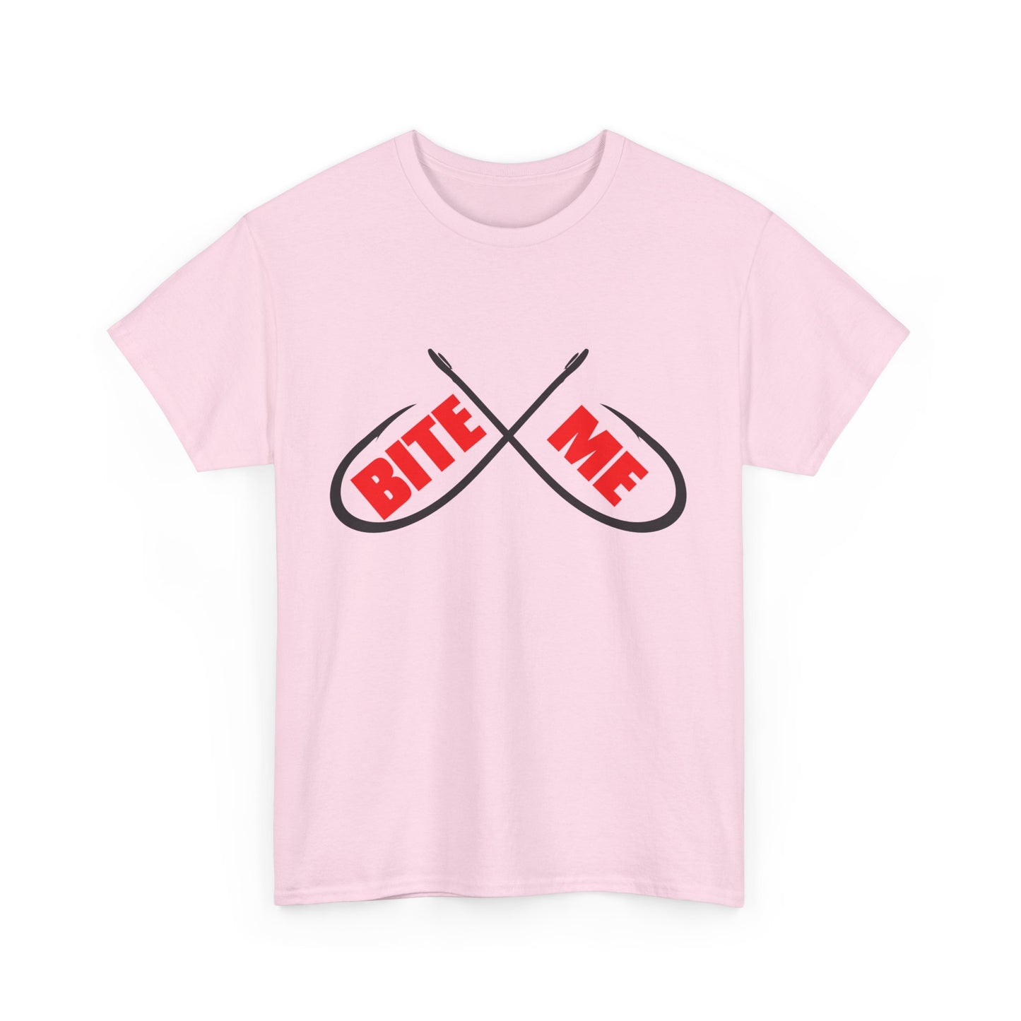 Bite me Fish hooks. Heavy Cotton T-Shirt