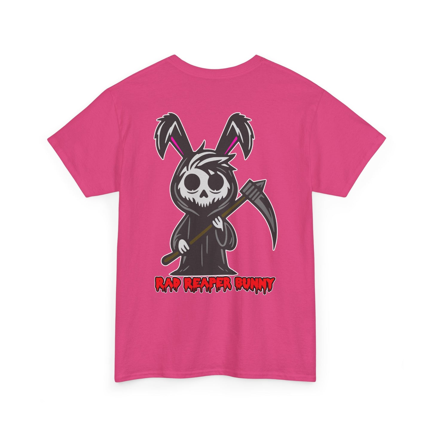 Rad Reaper Bunny, Rad Moto Bunny, Heavy Cotton T-Shirt
