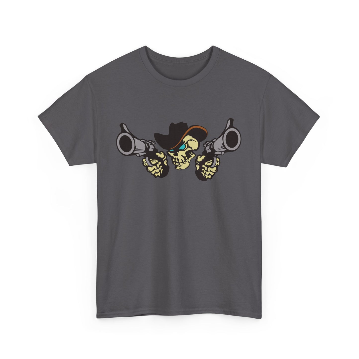 Cowboy Skull. Heavy Cotton T-Shirt