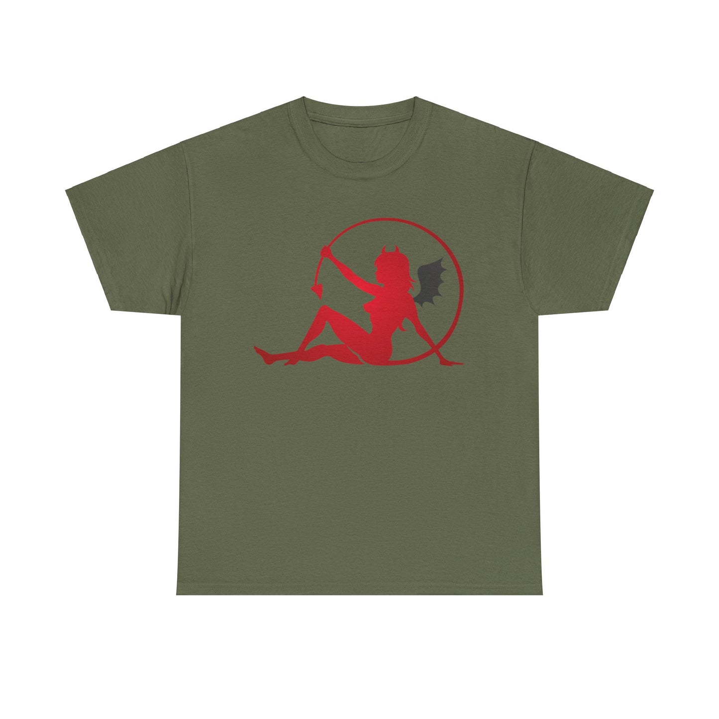 Bat winged Devil Girl. Heavy Cotton T-Shirt