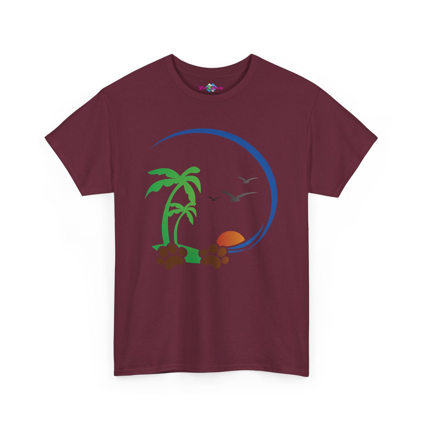 Tropical Paws. Heavy Cotton T-Shirt