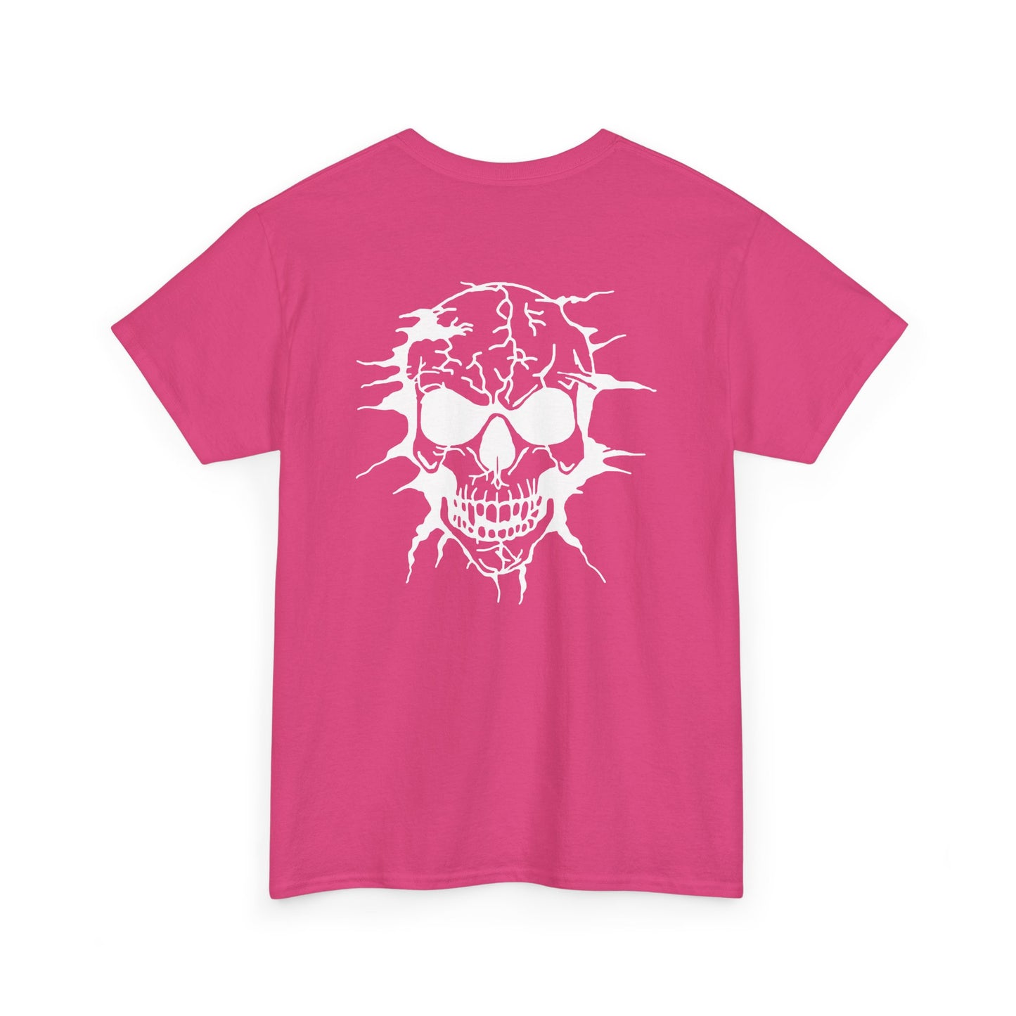 Breakout Skull, Rad Moto Bunny, Heavy Cotton T-Shirt