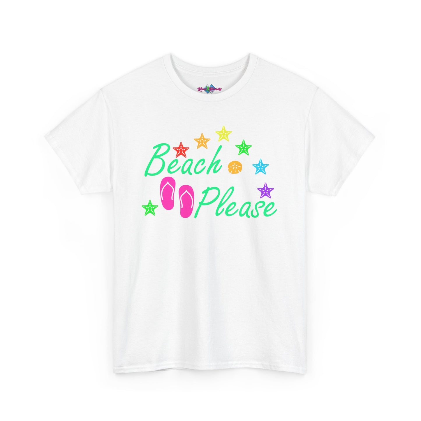Beach Please. Heavy Cotton T-Shirt
