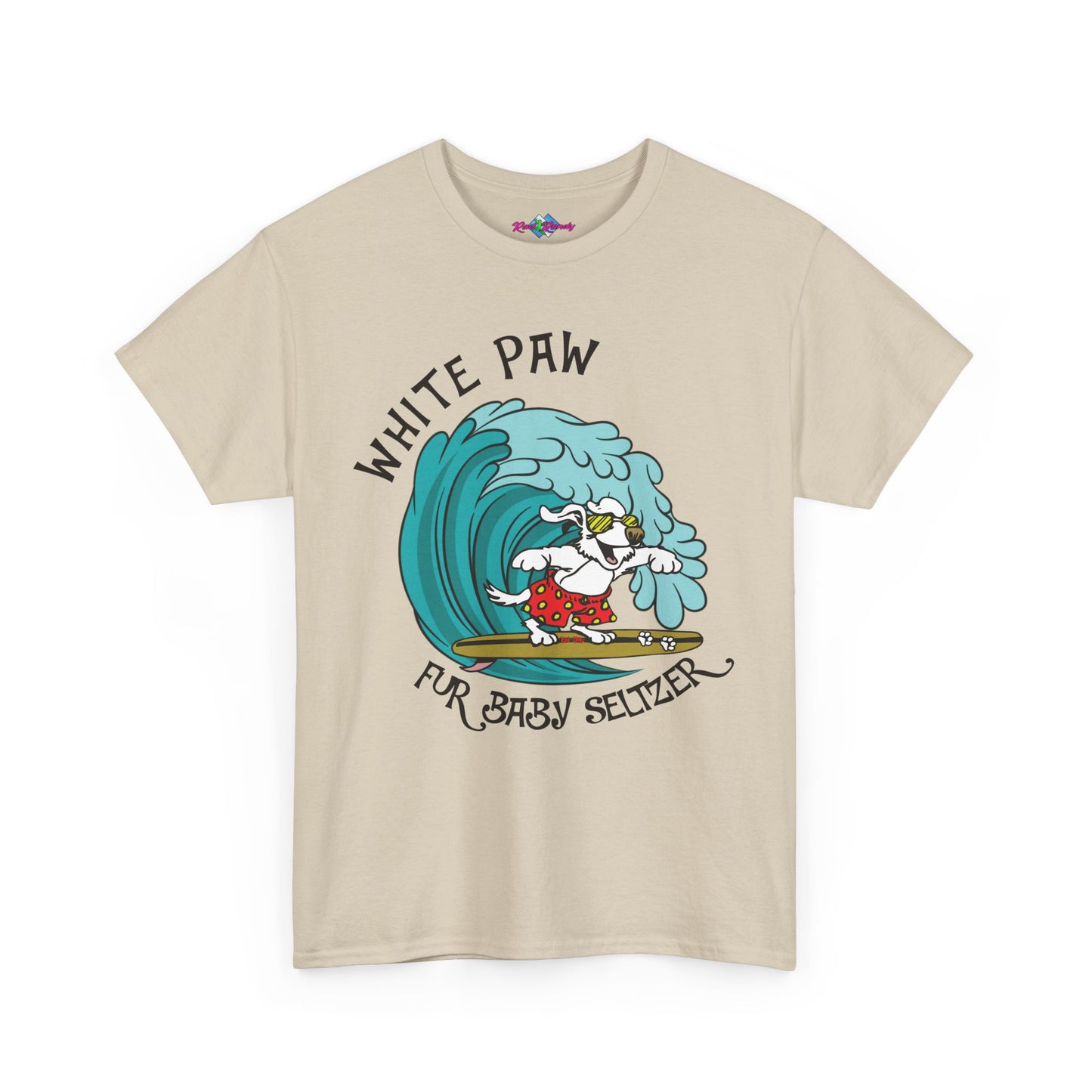 White Paw. Heavy Cotton T-Shirt