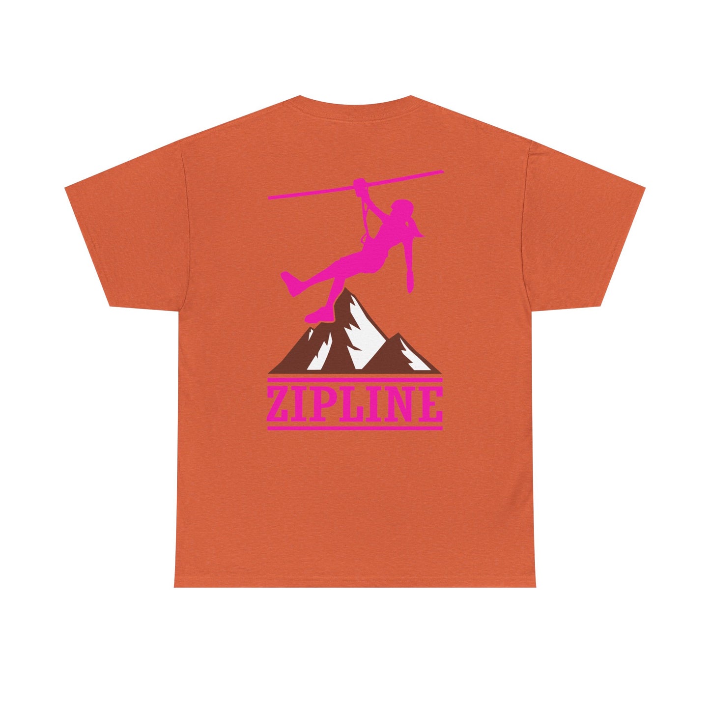 Zipline Girl. Heavy Cotton T-Shirt
