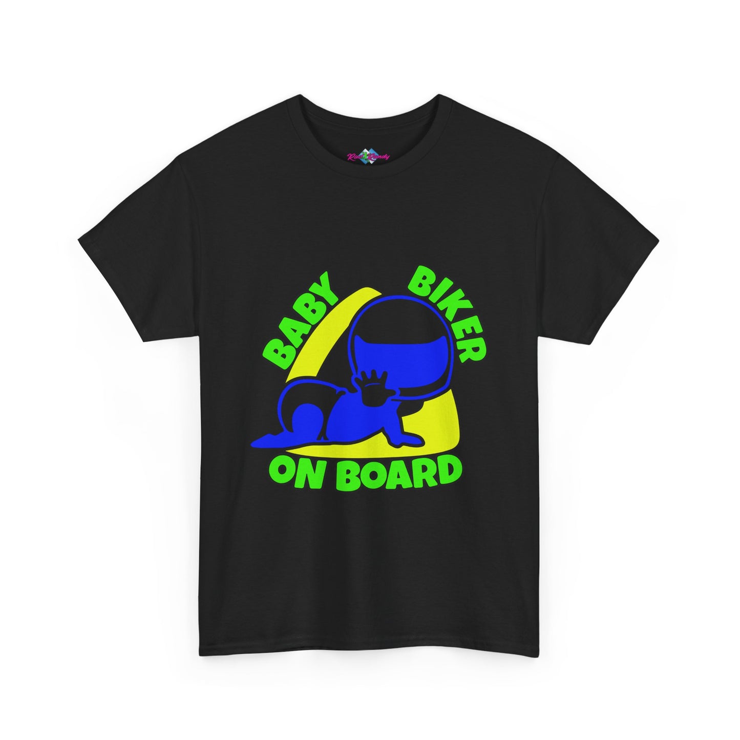 Baby Biker on Board. Boy. Heavy Cotton T-Shirt