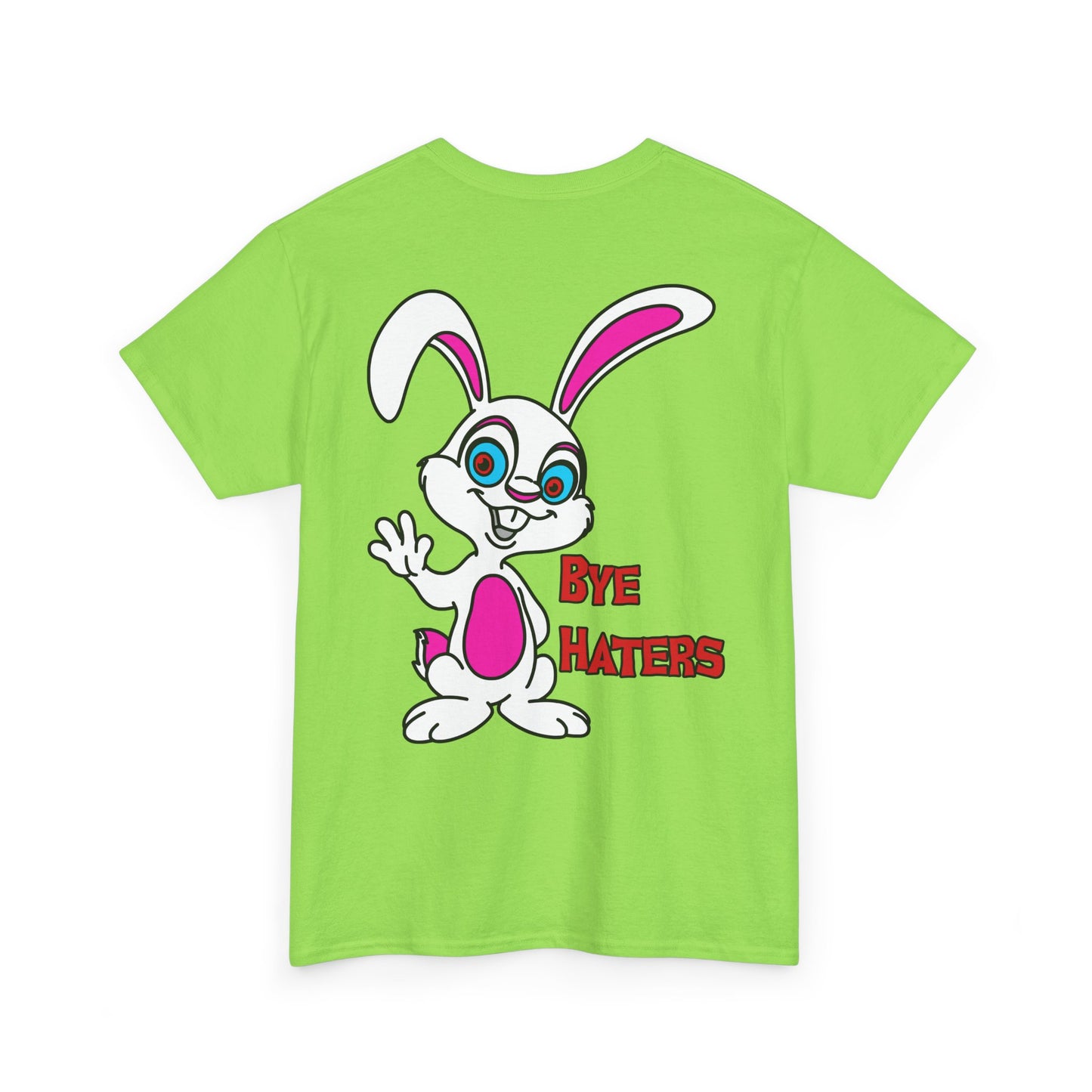 Bye Haters Bunny, Rad Moto Bunny, Heavy Cotton T-Shirt