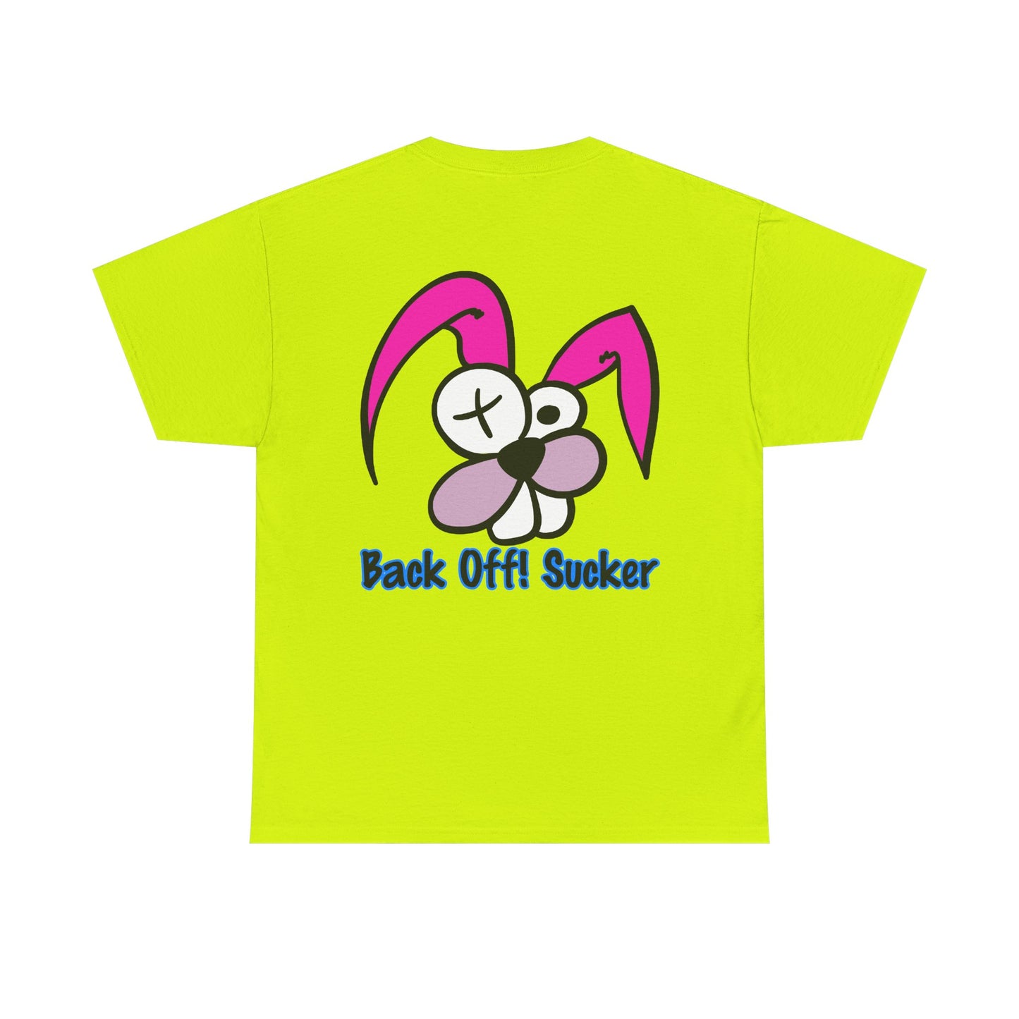 Back Off Sucker Bunny, Rad Moto Bunny, Heavy Cotton T-Shirt