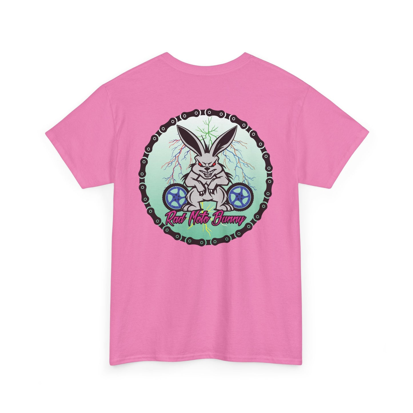 Rad Moto Bunny Lightning, Heavy Cotton T-Shirt