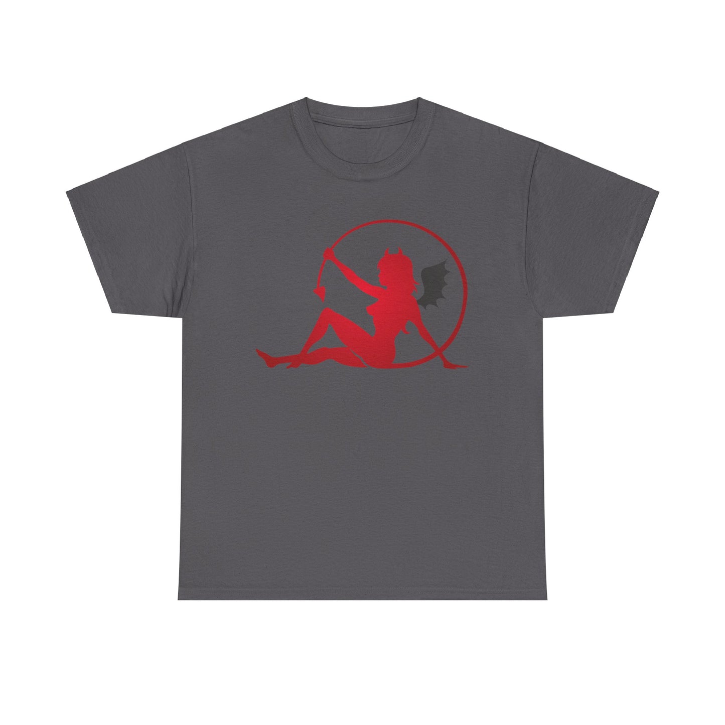 Bat winged Devil Girl. Heavy Cotton T-Shirt