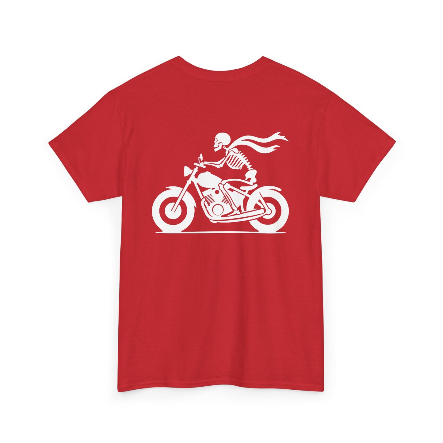 Skeleton Rider, Rad Moto Bunny, Heavy Cotton T-Shirt