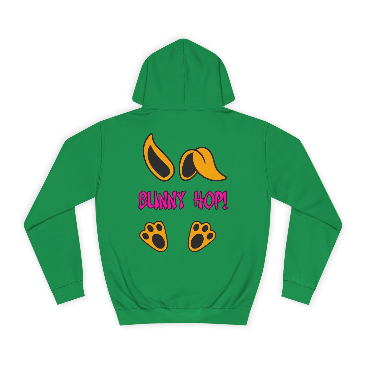 Bunny Hop! 2, Rad Moto Bunny, Unisex Hoodie - Biker Style Sweatshirt for Motorcycle Enthusiasts
