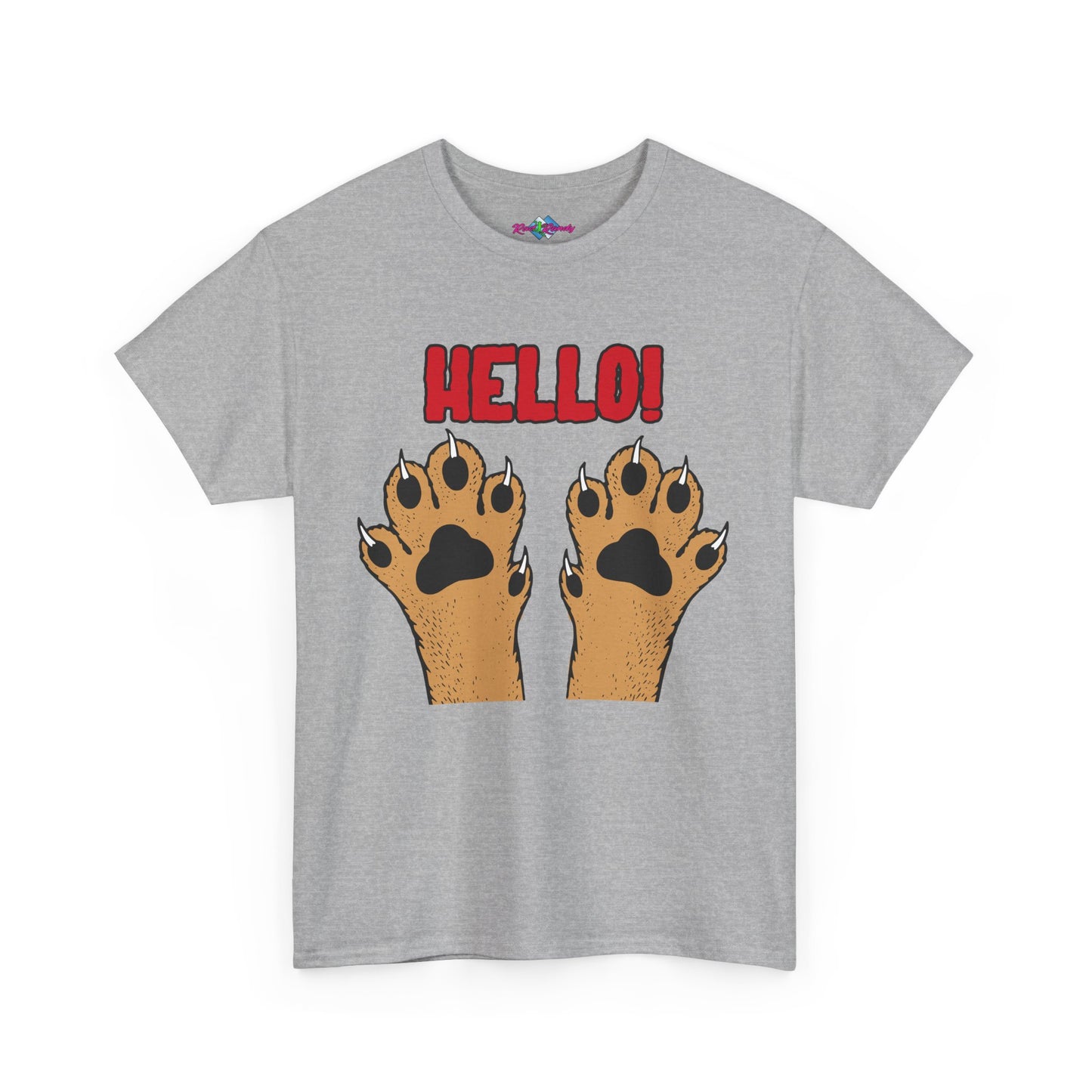 Hello Paws. Heavy Cotton T-Shirt