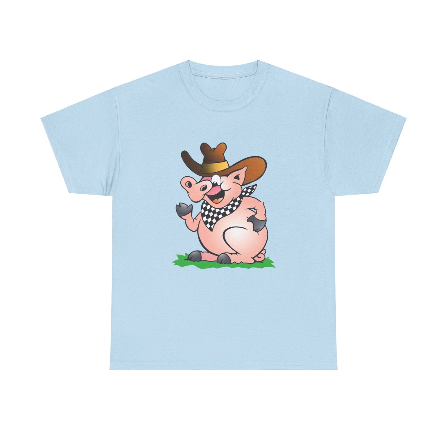 BBQ Pig. Heavy Cotton T-Shirt