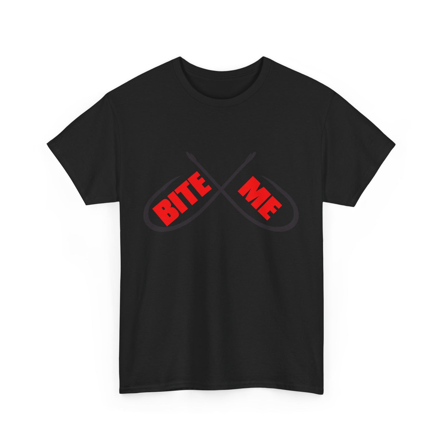 Bite me Fish hooks. Heavy Cotton T-Shirt