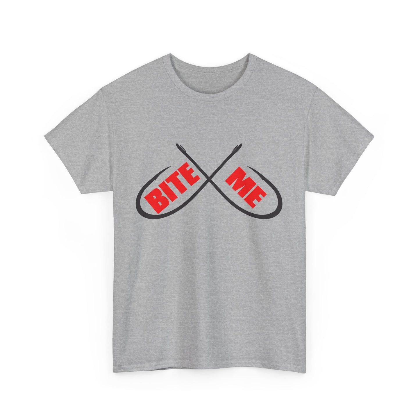 Bite me Fish hooks. Heavy Cotton T-Shirt