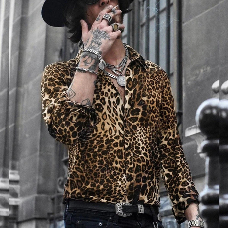 Leopard Print Long Sleeve Shirt