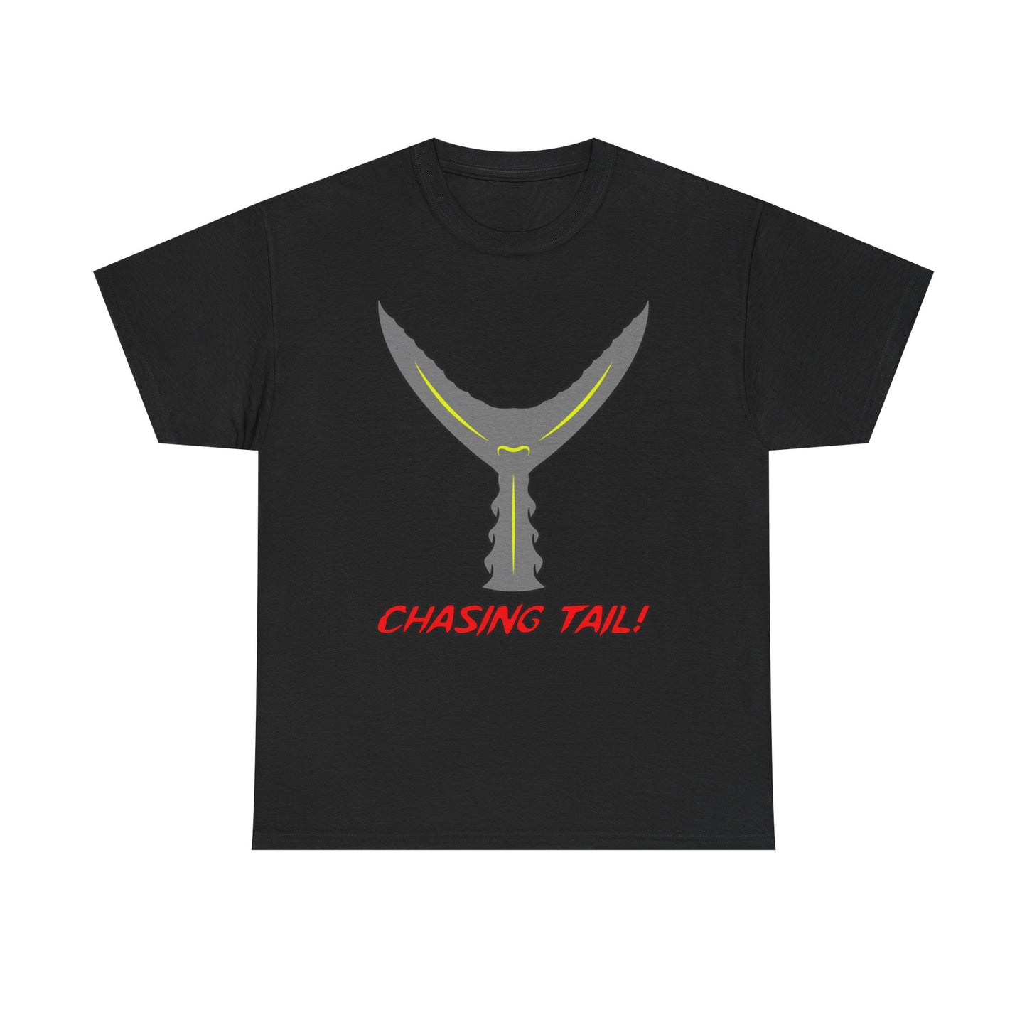 Chasing Tail. Heavy Cotton T-Shirt