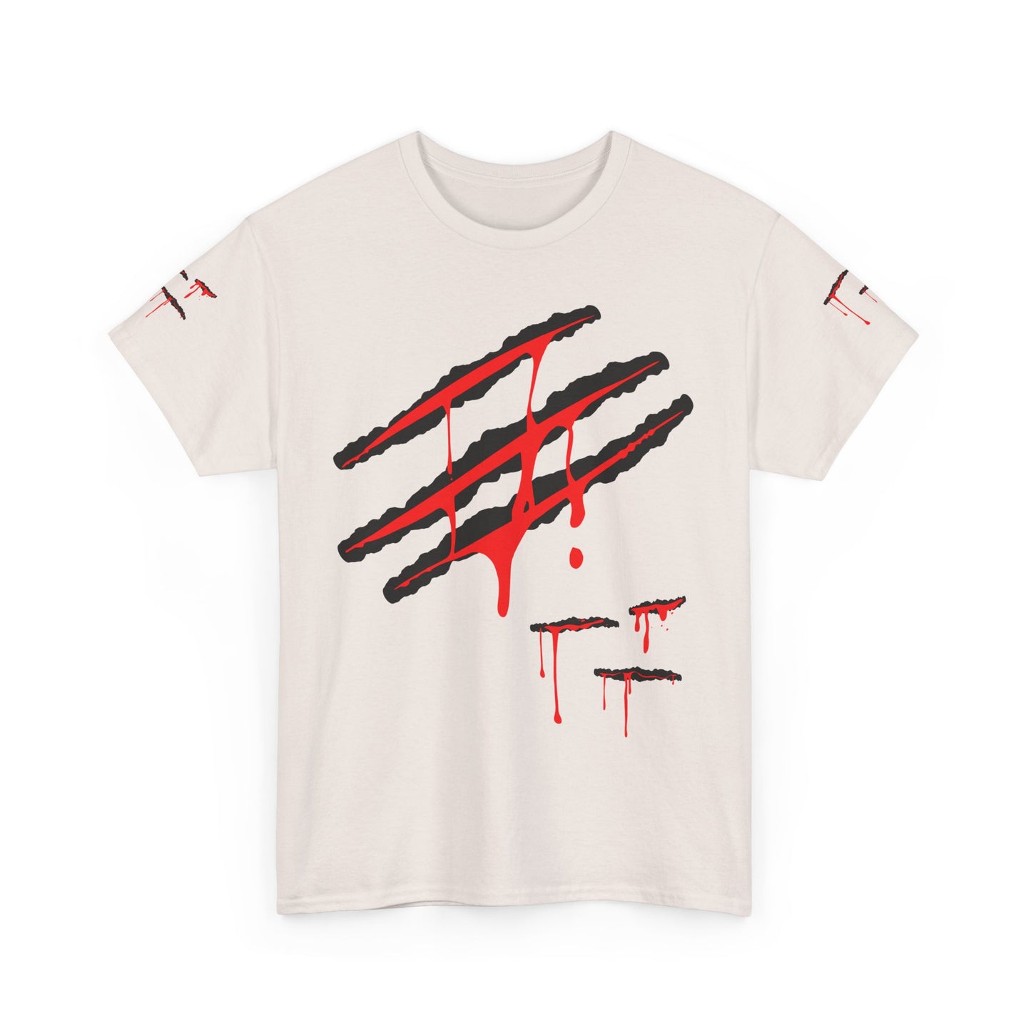 Bloody Scratches. Heavy Cotton T-Shirt