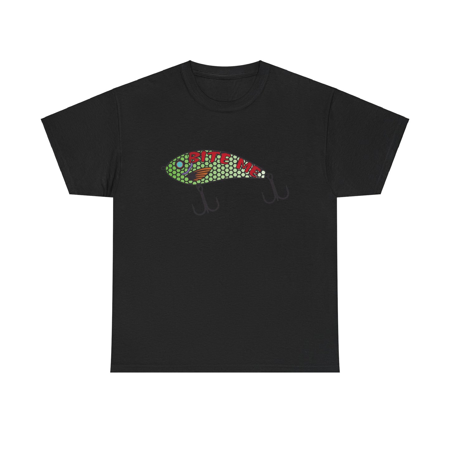 Bite Me Fish Lure. Heavy Cotton T-Shirt