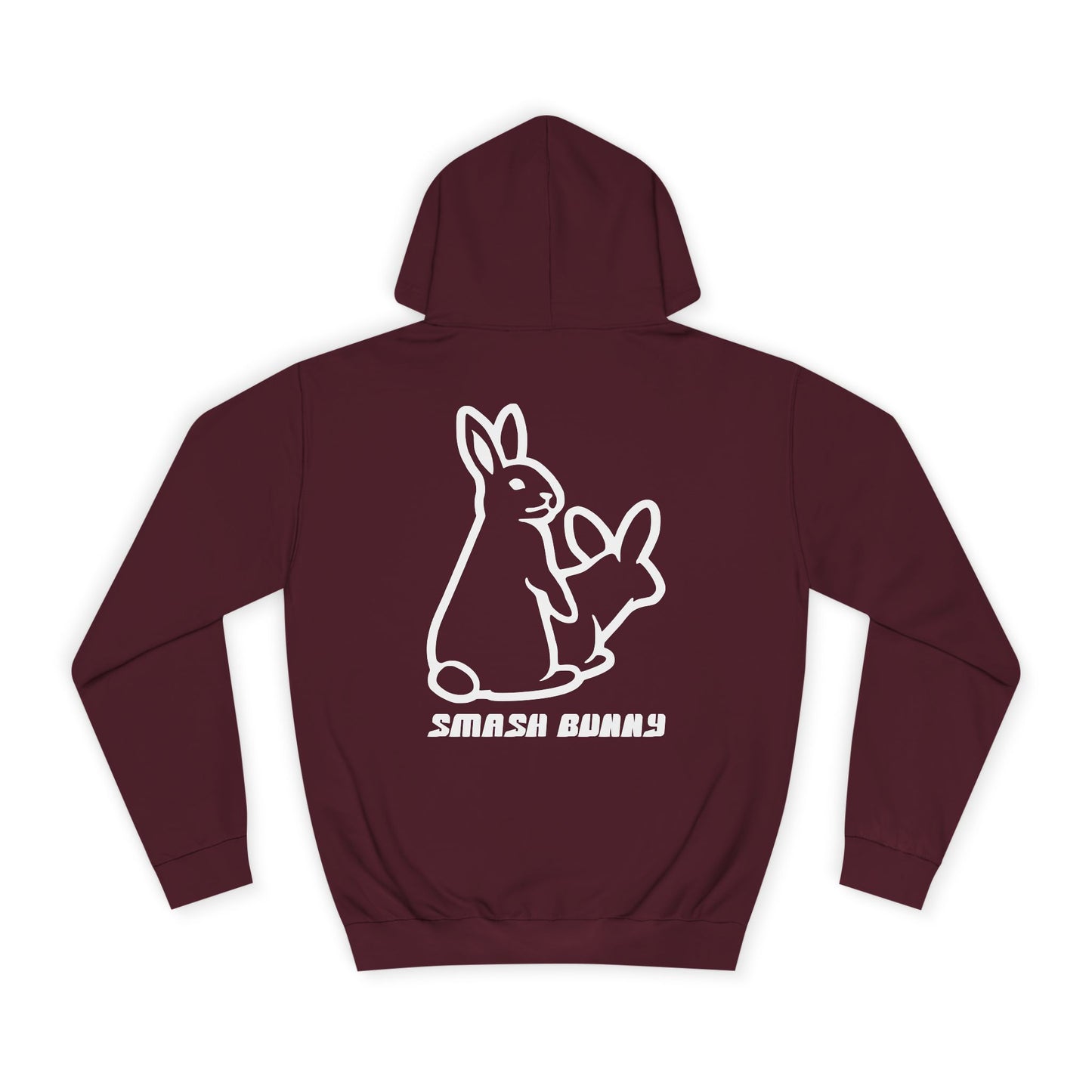Smash Bunny, Rad Moto Bunny, Unisex Hoodie - Biker Style Sweatshirt for Motorcycle Enthusiasts