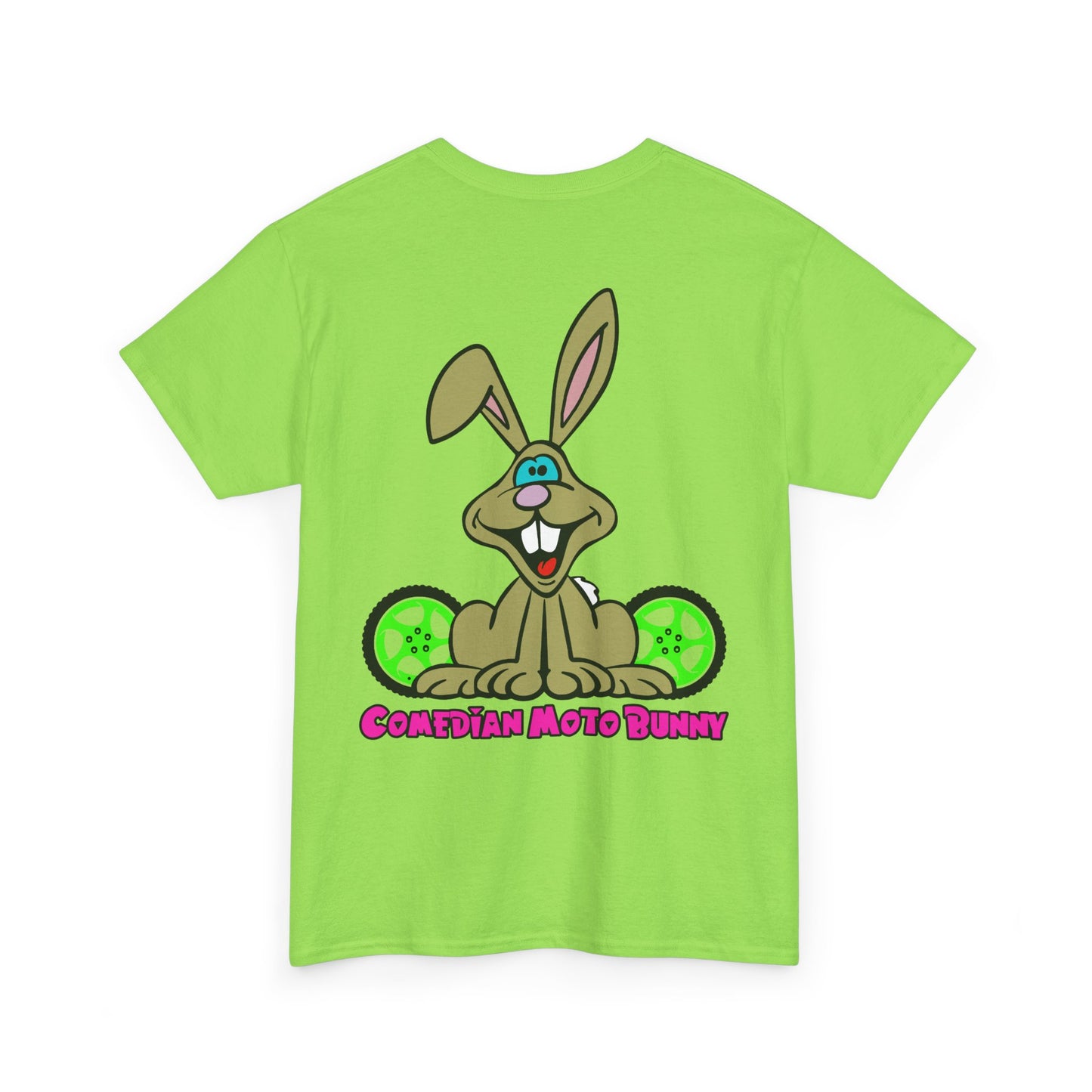 Comedian Moto Bunny, Rad Moto Bunny, Heavy Cotton T-Shirt