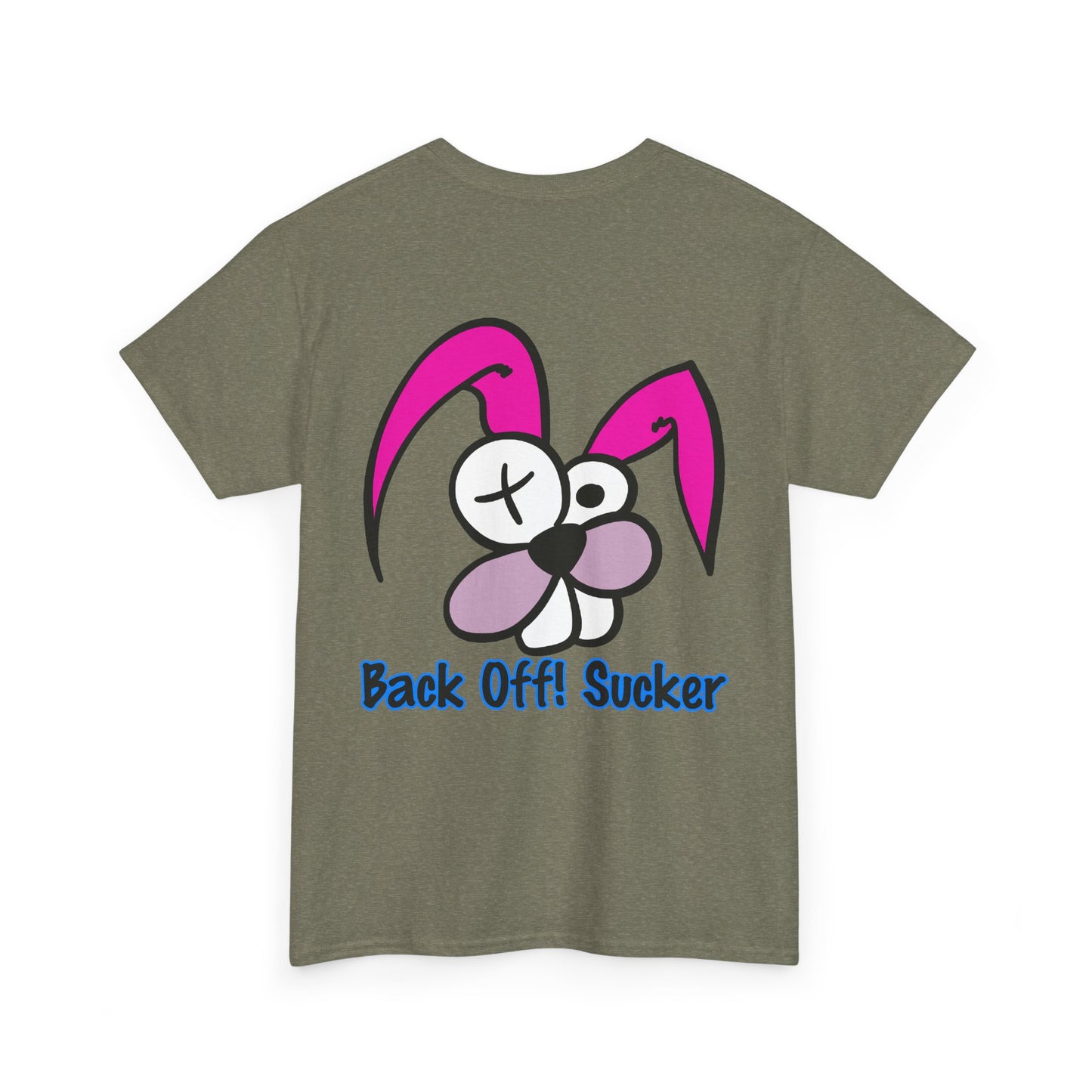Back Off Sucker Bunny, Rad Moto Bunny, Heavy Cotton T-Shirt